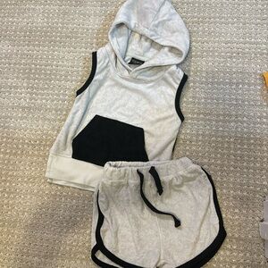 Little Bipsy Gray and Black Kids Matching Set